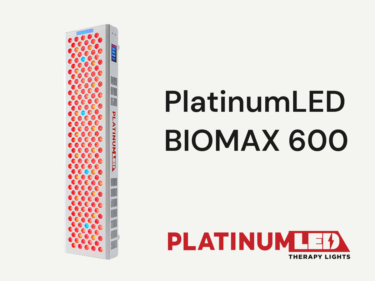 PlatinumLED BIOMAX 600 half-body red light therapy panel